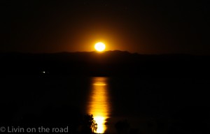 Late night moonrise