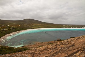 Looking out over Lucky bay