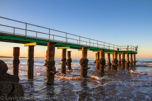 Learmonth jetty at sunset