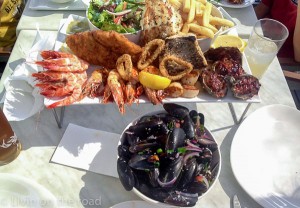 Seafood platter